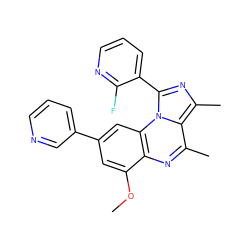 COc1cc(-c2cccnc2)cc2c1nc(C)c1c(C)nc(-c3cccnc3F)n12 ZINC000653786683