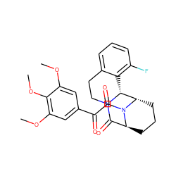 COc1cc(C(=O)C(=O)N2[C@H]3CCC[C@H]2[C@H]2c4c(F)cccc4CCN2C3=O)cc(OC)c1OC ZINC000100405832