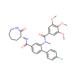 COc1cc(C(=O)N(C)c2cc(C(=O)N[C@@H]3CCCCNC3=O)ccc2-c2ccc(Cl)cc2)cc(OC)c1OC ZINC000026170258