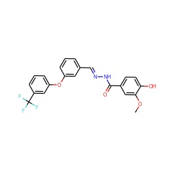 COc1cc(C(=O)N/N=C/c2cccc(Oc3cccc(C(F)(F)F)c3)c2)ccc1O ZINC000026837410