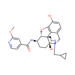 COc1cc(C(=O)N[C@@H]2CC[C@@]3(O)[C@H]4Cc5ccc(O)c6c5[C@@]3(CCN4CC3CC3)[C@H]2O6)ccn1 ZINC000095577454