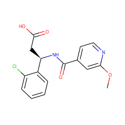 COc1cc(C(=O)N[C@H](CC(=O)O)c2ccccc2Cl)ccn1 ZINC000261159825