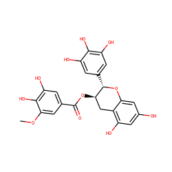 COc1cc(C(=O)O[C@@H]2Cc3c(O)cc(O)cc3O[C@H]2c2cc(O)c(O)c(O)c2)cc(O)c1O ZINC000014436189