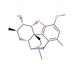 COc1cc(C)c2c3c1O[C@H]1[C@@H](O)[C@H](C)C[C@H]4[C@@H](C2)N(C)CC[C@]314 ZINC000096910743