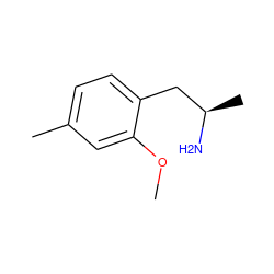 COc1cc(C)ccc1C[C@@H](C)N ZINC000006070636