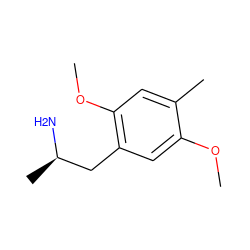 COc1cc(C[C@@H](C)N)c(OC)cc1C ZINC000005765126