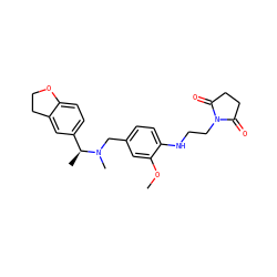 COc1cc(CN(C)[C@@H](C)c2ccc3c(c2)CCO3)ccc1NCCN1C(=O)CCC1=O ZINC001772616390