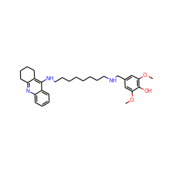 COc1cc(CNCCCCCCCCNc2c3c(nc4ccccc24)CCCC3)cc(OC)c1O ZINC000071282353