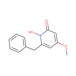 COc1cc(Cc2ccccc2)n(O)c(=O)c1 ZINC000299839049