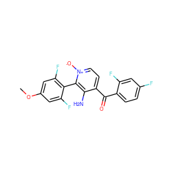 COc1cc(F)c(-c2c(N)c(C(=O)c3ccc(F)cc3F)cc[n+]2[O-])c(F)c1 ZINC000043020970