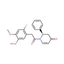 COc1cc(I)c(CC(=O)N2C=CC(=O)C[C@@H]2c2ccccc2)cc1OC ZINC000115226375