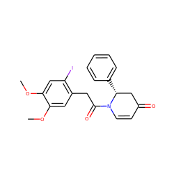 COc1cc(I)c(CC(=O)N2C=CC(=O)C[C@H]2c2ccccc2)cc1OC ZINC000115226380