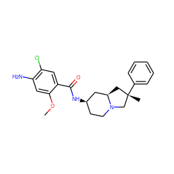 COc1cc(N)c(Cl)cc1C(=O)N[C@@H]1CCN2C[C@@](C)(c3ccccc3)C[C@@H]2C1 ZINC000029415304