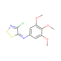 COc1cc(N=c2ssnc2Cl)cc(OC)c1OC ZINC000253951986