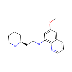 COc1cc(NCC[C@@H]2CCCCN2)c2ncccc2c1 ZINC000003953849