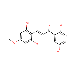 COc1cc(O)c(/C=C/C(=O)c2cc(O)ccc2O)c(OC)c1 ZINC000299819917