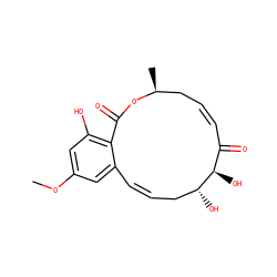 COc1cc(O)c2c(c1)/C=C/C[C@@H](O)[C@H](O)C(=O)/C=C\C[C@H](C)OC2=O ZINC000096177040