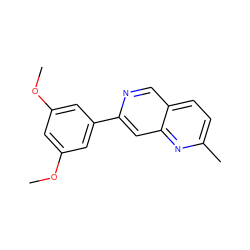 COc1cc(OC)cc(-c2cc3nc(C)ccc3cn2)c1 ZINC000028826058