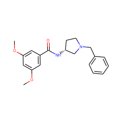 COc1cc(OC)cc(C(=O)N[C@@H]2CCN(Cc3ccccc3)C2)c1 ZINC000018182937