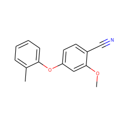 COc1cc(Oc2ccccc2C)ccc1C#N ZINC000034639052