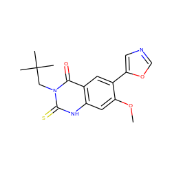 COc1cc2[nH]c(=S)n(CC(C)(C)C)c(=O)c2cc1-c1cnco1 ZINC000028130323