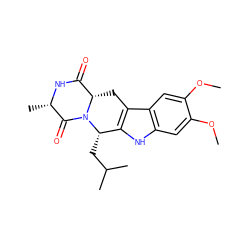 COc1cc2[nH]c3c(c2cc1OC)C[C@H]1C(=O)N[C@@H](C)C(=O)N1[C@H]3CC(C)C ZINC000653845345