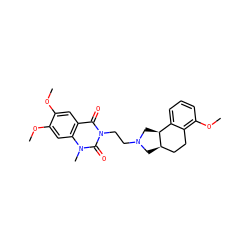 COc1cc2c(=O)n(CCN3C[C@@H]4CCc5c(OC)cccc5[C@@H]4C3)c(=O)n(C)c2cc1OC ZINC000013863039