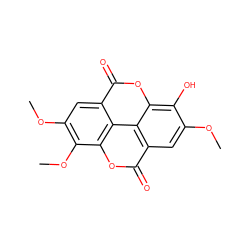 COc1cc2c(=O)oc3c(OC)c(OC)cc4c(=O)oc(c1O)c2c34 ZINC000015150708