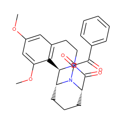 COc1cc2c(c(OC)c1)[C@@H]1[C@H]3CCC[C@@H](C(=O)N1CC2)N3C(=O)C(=O)c1ccccc1 ZINC000035827474