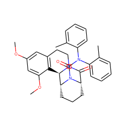 COc1cc2c(c(OC)c1)[C@@H]1[C@H]3CCC[C@@H](C(=O)N1CC2)N3C(=O)N(c1ccccc1C)c1ccccc1C ZINC000036248288