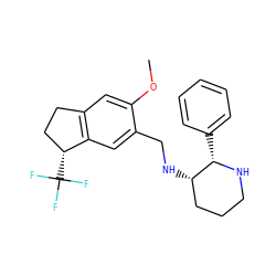 COc1cc2c(cc1CN[C@H]1CCCN[C@H]1c1ccccc1)[C@H](C(F)(F)F)CC2 ZINC000022450663