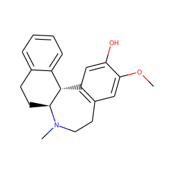 COc1cc2c(cc1O)[C@H]1c3ccccc3CC[C@@H]1N(C)CC2 ZINC000029558437