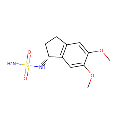 COc1cc2c(cc1OC)[C@H](NS(N)(=O)=O)CC2 ZINC000095590704