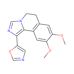 COc1cc2c(cc1OC)-c1c(-c3cnco3)ncn1CC2 ZINC000084618999