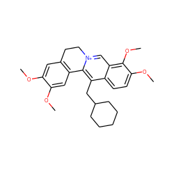 COc1cc2c(cc1OC)-c1c(CC3CCCCC3)c3ccc(OC)c(OC)c3c[n+]1CC2 ZINC000038386279