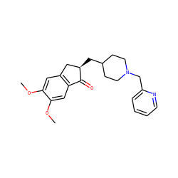 COc1cc2c(cc1OC)C(=O)[C@H](CC1CCN(Cc3ccccn3)CC1)C2 ZINC000144719205