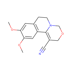 COc1cc2c(cc1OC)C1=C(C#N)COCN1CC2 ZINC000000801715