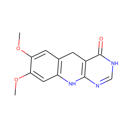 COc1cc2c(cc1OC)Nc1nc[nH]c(=O)c1C2 ZINC000008536352