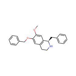 COc1cc2c(cc1OCc1ccccc1)CCN[C@@H]2Cc1ccccc1 ZINC000029313856