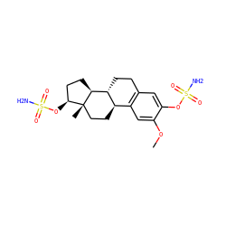 COc1cc2c(cc1OS(N)(=O)=O)CC[C@@H]1[C@@H]2CC[C@]2(C)[C@@H](OS(N)(=O)=O)CC[C@@H]12 ZINC000003975451