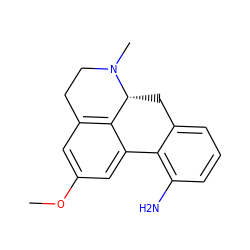 COc1cc2c3c(c1)-c1c(N)cccc1C[C@H]3N(C)CC2 ZINC000040834492