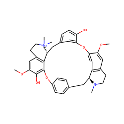 COc1cc2c3cc1Oc1cc(ccc1O)C[C@@H]1c4c(cc(OC)c(O)c4Oc4ccc(cc4)C[C@@H]3N(C)CC2)CC[N+]1(C)C ZINC000003978083
