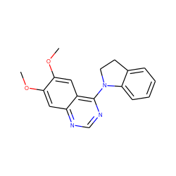 COc1cc2ncnc(N3CCc4ccccc43)c2cc1OC ZINC000003815395