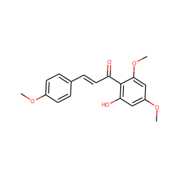 COc1ccc(/C=C/C(=O)c2c(O)cc(OC)cc2OC)cc1 ZINC000004100760