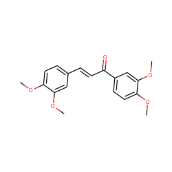 COc1ccc(/C=C/C(=O)c2ccc(OC)c(OC)c2)cc1OC ZINC000004802487