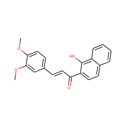 COc1ccc(/C=C/C(=O)c2ccc3ccccc3c2O)cc1OC ZINC000004029490