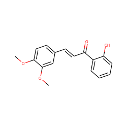 COc1ccc(/C=C/C(=O)c2ccccc2O)cc1OC ZINC000004252584