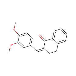 COc1ccc(/C=C2/CCc3ccccc3C2=O)cc1OC ZINC000013113755