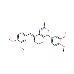 COc1ccc(/C=C2\CCCc3c2nc(C)nc3-c2ccc(OC)c(OC)c2)cc1OC ZINC000103270101