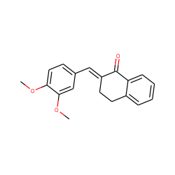 COc1ccc(/C=C2\CCc3ccccc3C2=O)cc1OC ZINC000000214573